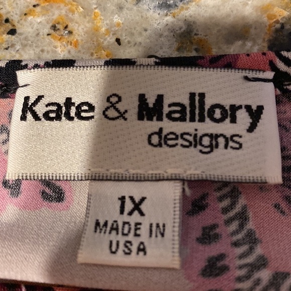 C womens Kate & Mallory casual stretch 3/4 sleeve plus size top 1X - Picture 3 of 3